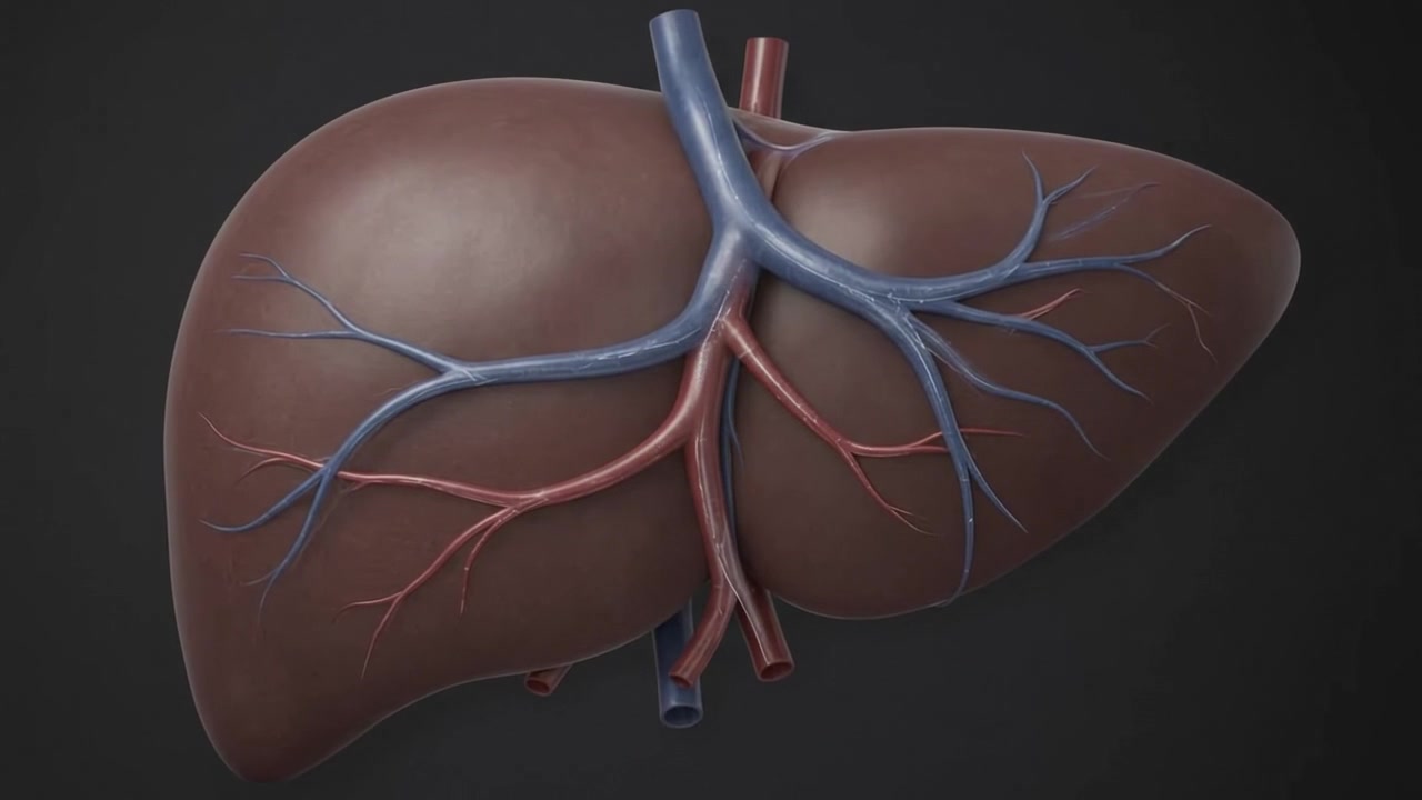 3D Medical Animation of Human Liver Anatomy