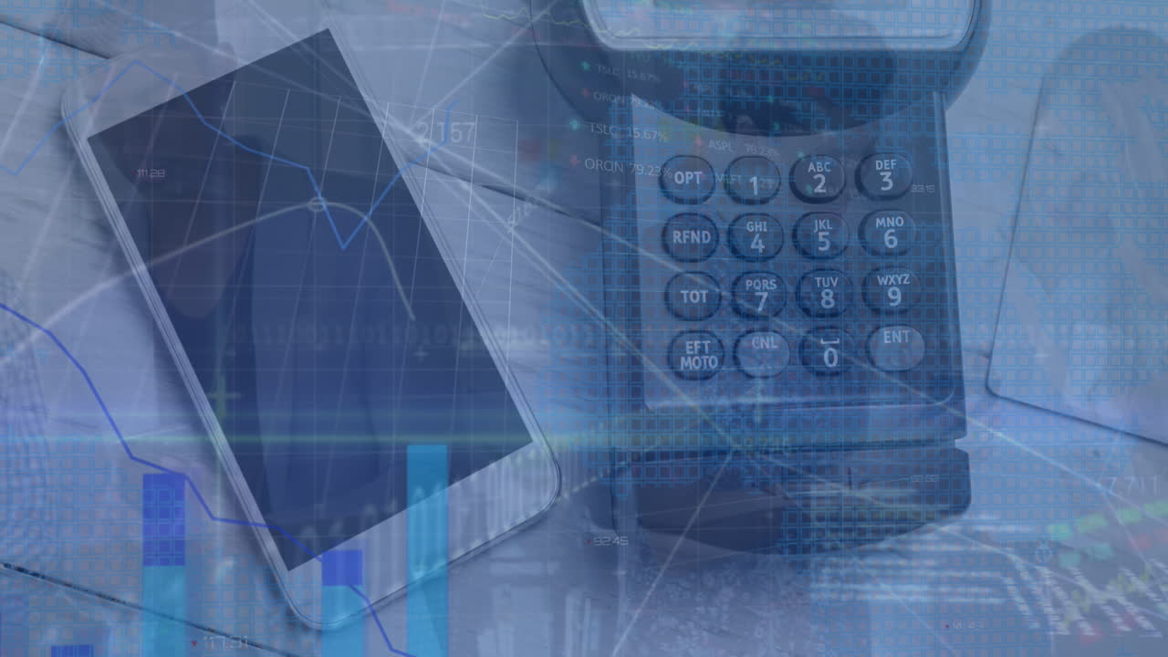 Animation of financial data processing over payment terminal