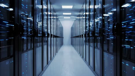 interior moderno del centro de datos