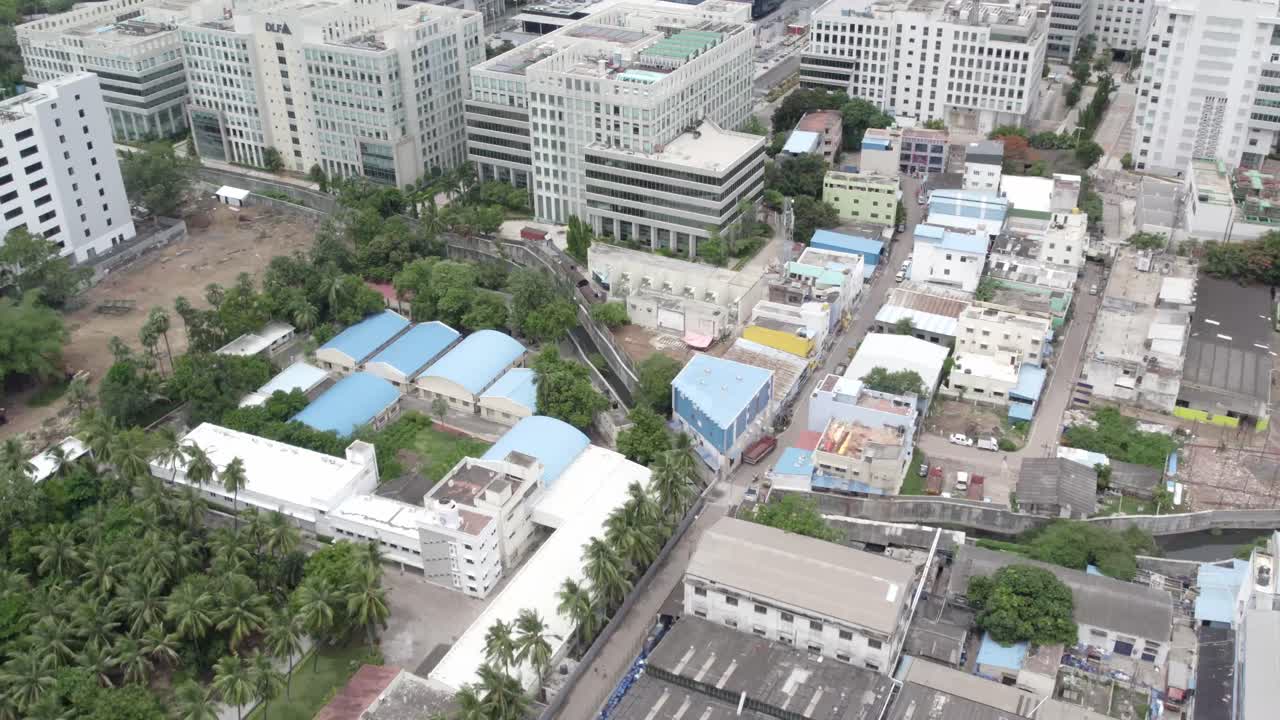 인도 도시의 잘 연결된 비즈니스 파크