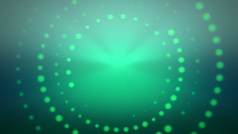 vertigo puntos de neón con rayos de haz verde