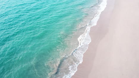 Aerial-view-of-colourful-paradise-beach-travel-destination