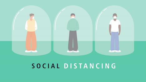 social distancing illustration