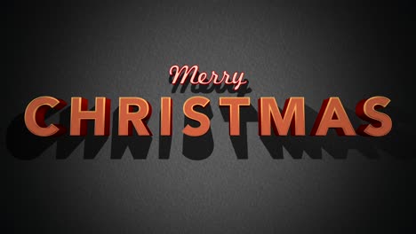 Retro-Merry-Christmas-text-on-black-grunge-texture