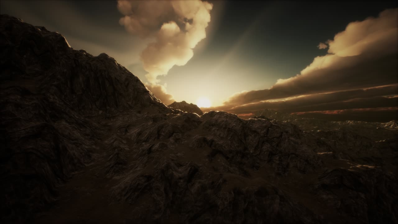 Mountain Landscape in High Altitude