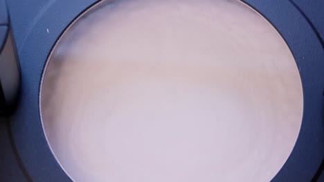 microscopic view of a powder sample