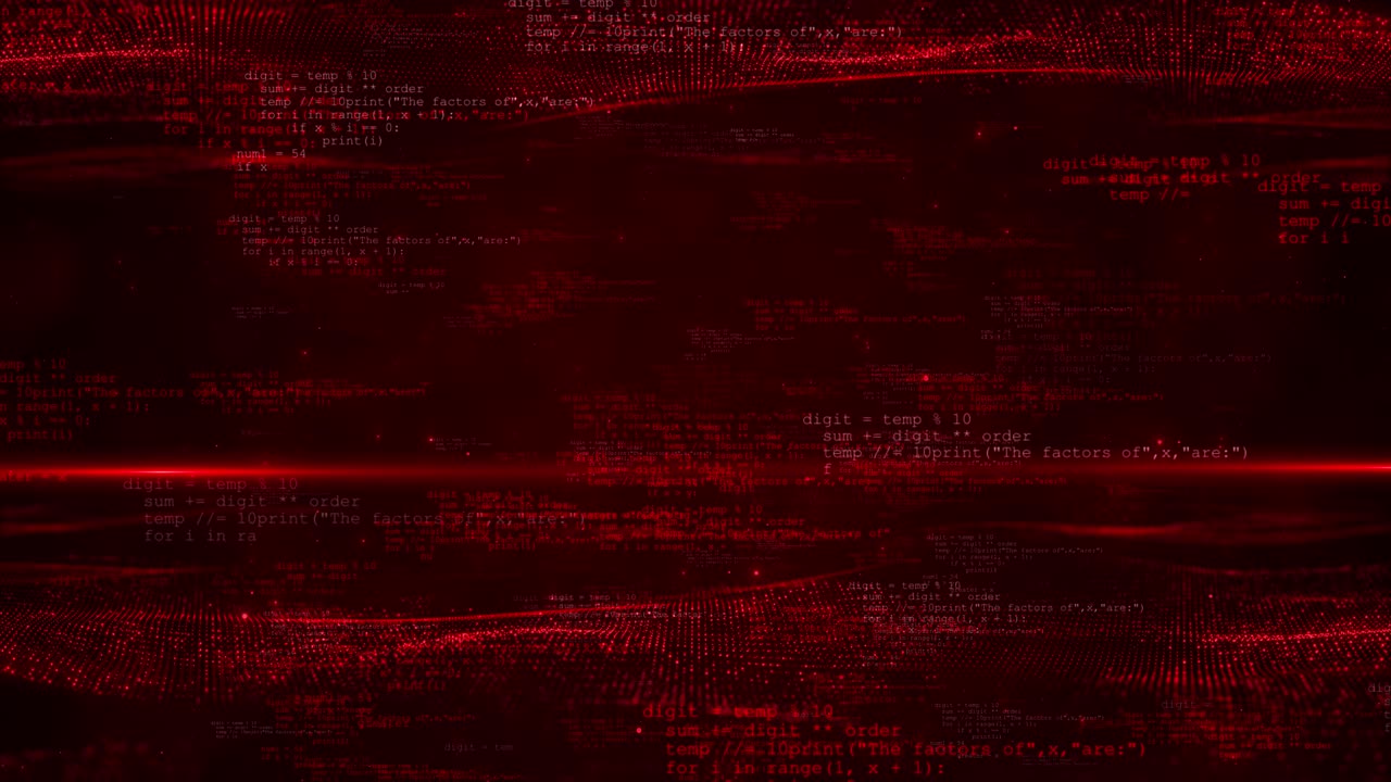 Abstract red digital matrix binary code ai futuristic abstract dark binary computer data cyberspace