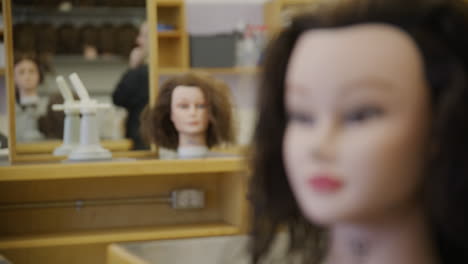 hairdressing class at a tech high school - women in the trades