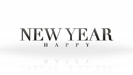 Elegance-style-Happy-New-Year-text-on-white-gradient