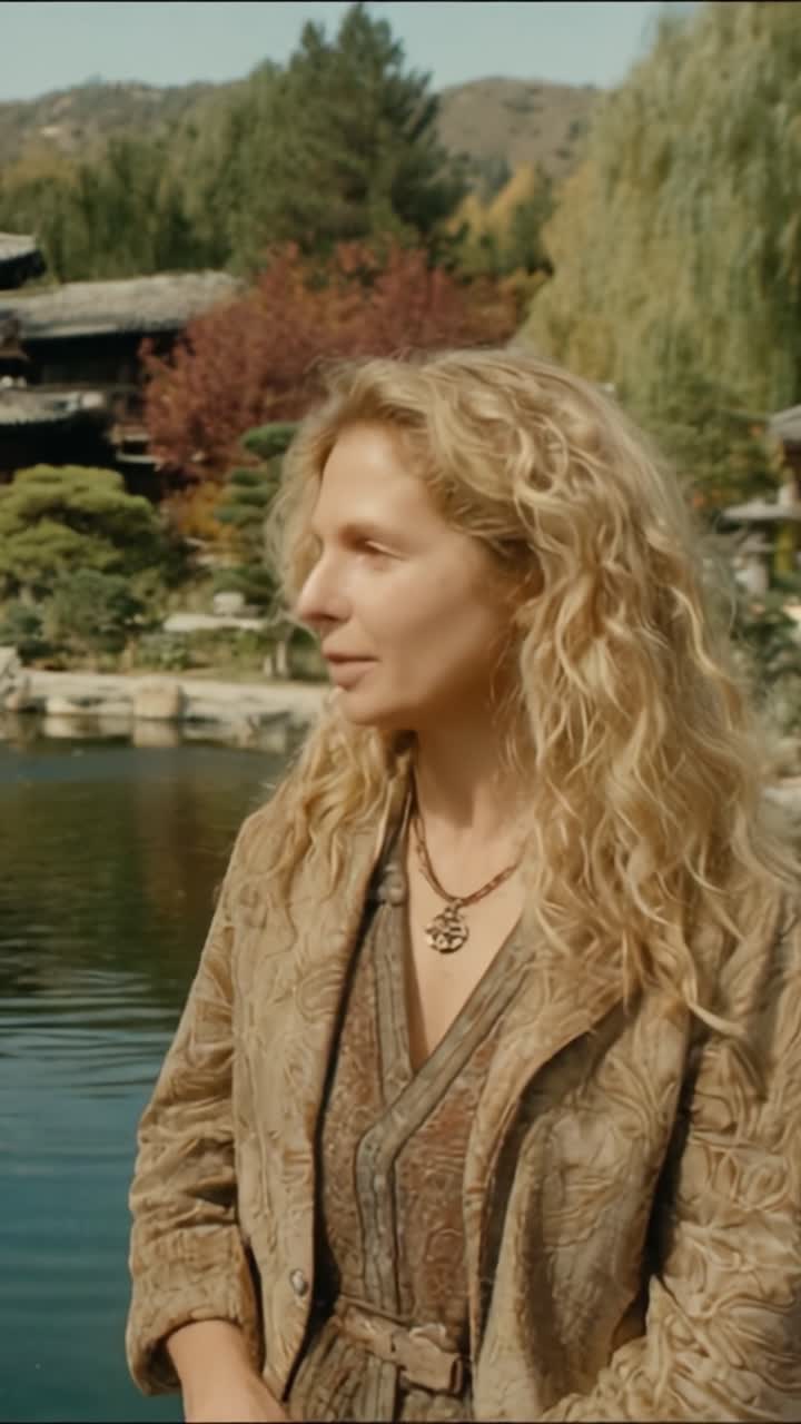 A Serene Moment by the Tranquil Waters: Capturing the Beauty and Elegance of Nature's Reflection in a Peaceful Setting