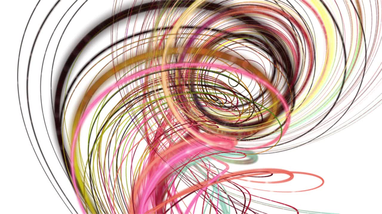 animación fantástica con objeto de onda de rayas en cámara lenta, 4096x2304 bucle 4k