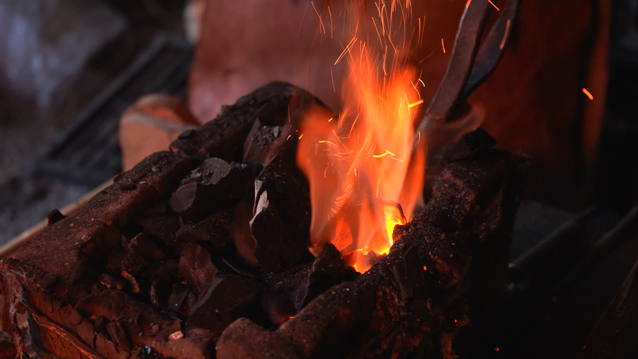 Forge Fire with Sparks