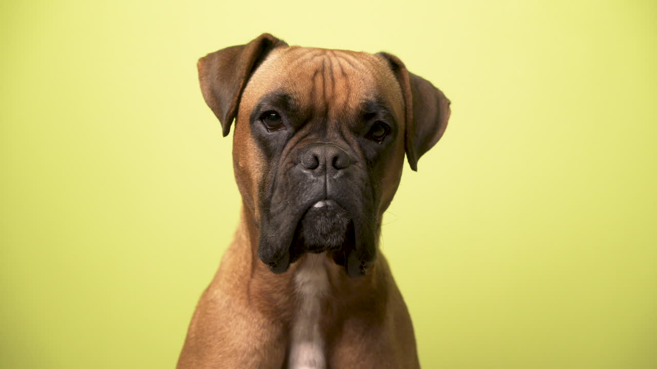 Retrato de um cão boxeador