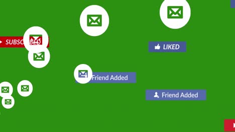 Animación-Del-Texto-De-Las-Redes-Sociales-En-Pancartas-Con-íconos-Digitales-Sobre-Fondo-Verde