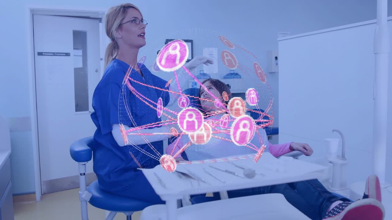 Interacting with patient, healthcare professional using digital network in hospital setting