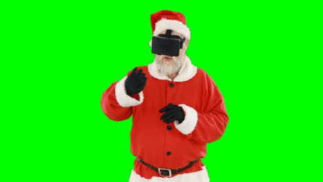 Santa-claus-using-virtual-glasses