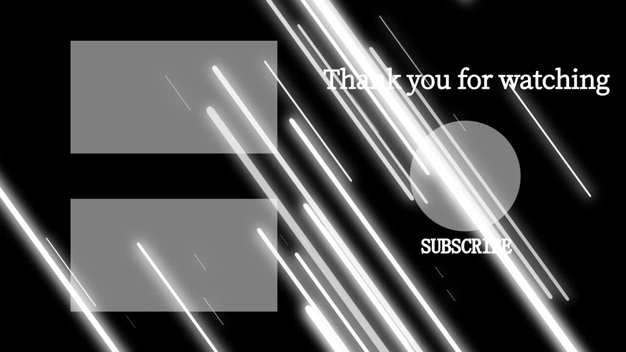 객체 조명 엔드 카드 엔딩 스크린 모션 그래픽