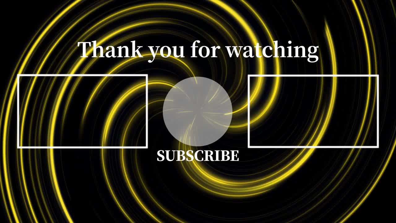 보르텍스 네온 엔드 카드 엔딩 스크린 모션 그래픽