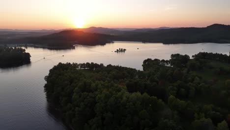 low aerial push in summersville lake west virginia