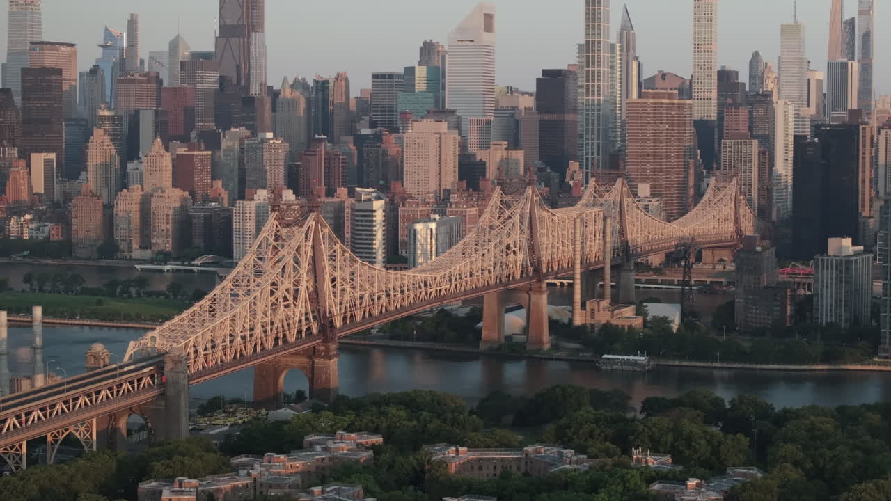 Aerial view of the Queensboro Bridge