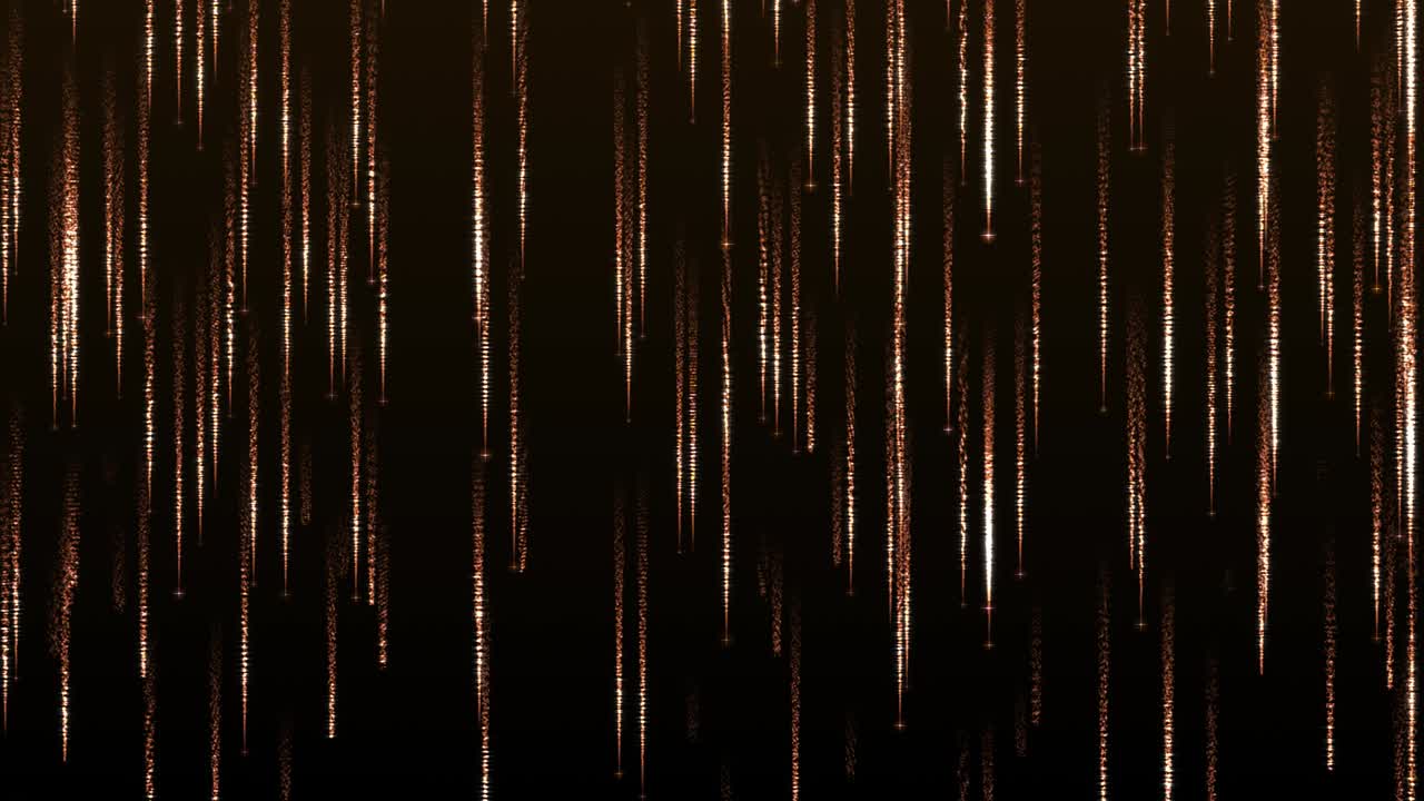 Golden Glitter Rain Seamless Loop