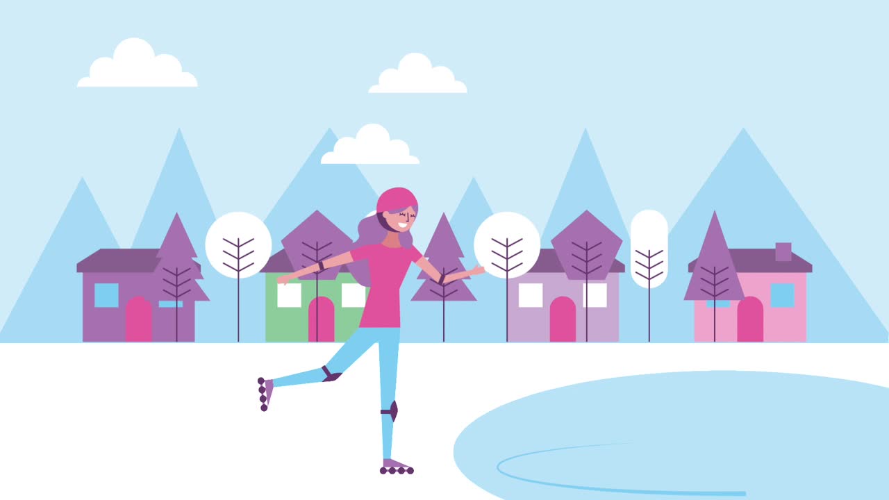 people landscape animation