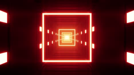 pasaje de luz roja brillante