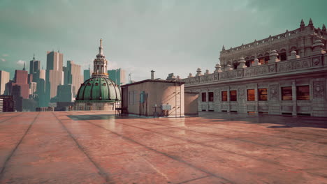 rooftop view of a cityscape