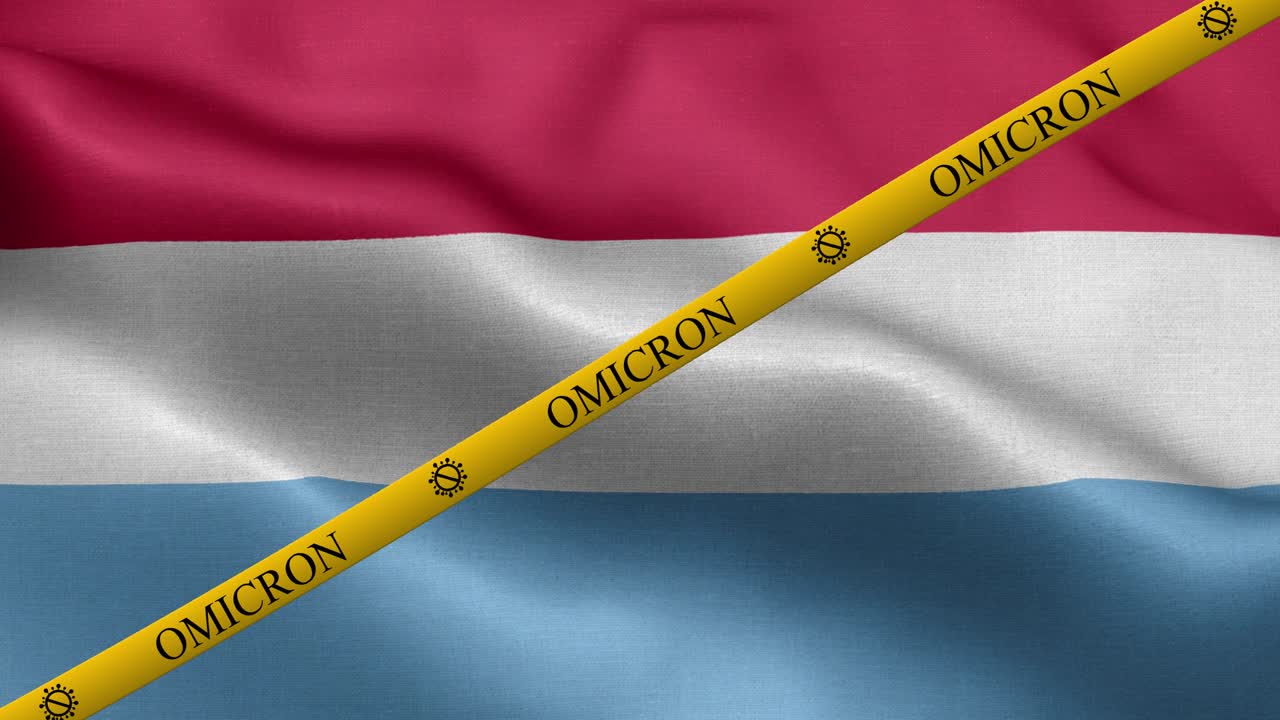 룩부르크 발에 오미크론 변종과 금지 줄무 - 룩버그 발