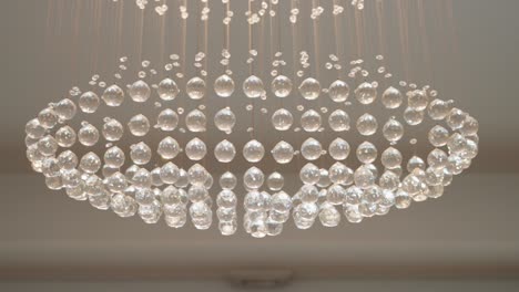 elegant chandelier with cascading crystal droplets creating a luxurious sparkling effect