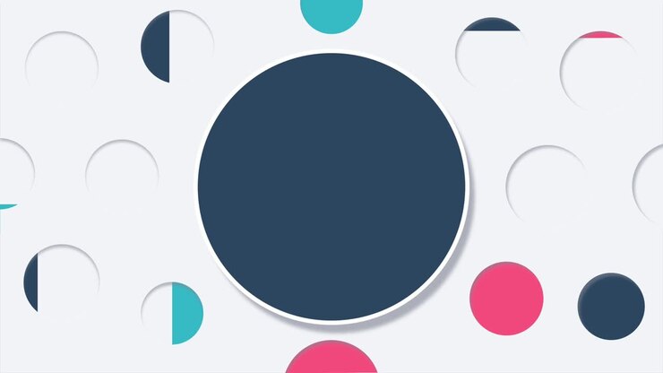 Circles appearing and disappearing seamless loop