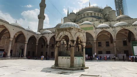 harem blue mosque. video of the sultan ahmet mosque filmed from the harem of the mosque in istanbul at sunny spring day