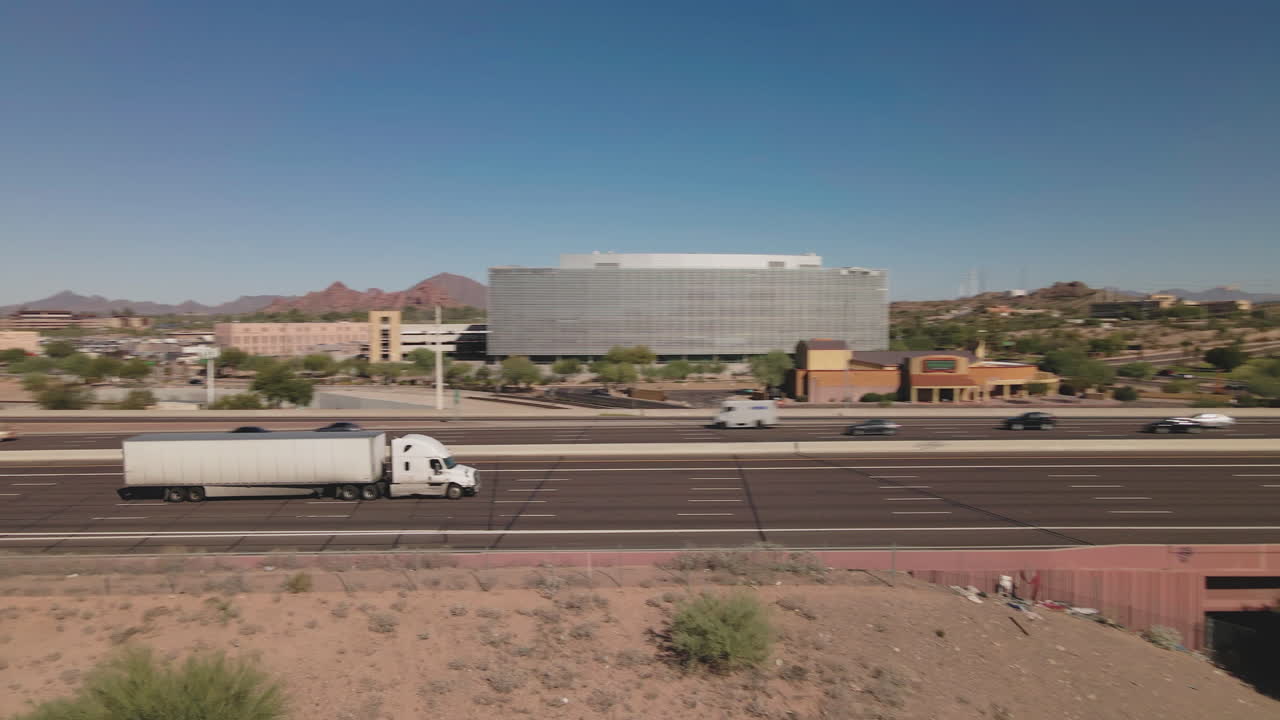 Arizona Highway and Cityscape View