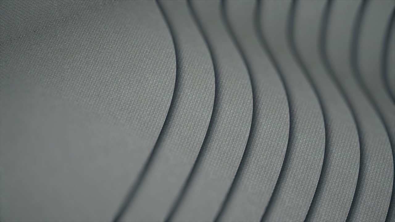 animación de líneas grises ondulantes. movimiento relajante de rayas lisas