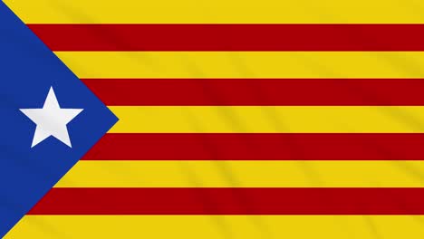 blue estelada flag waving cloth background, loop