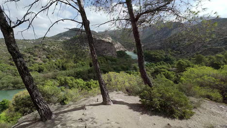 Exploring-Guadalhorce-River,-fluvial-place-at-Spain