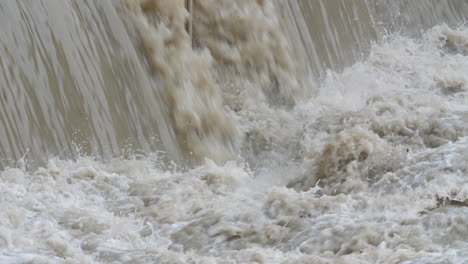 Heavy-flow-rate-muddy-water-le-Lez-river-Montpellier-France