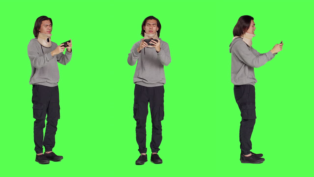 부상을 입은 성인 자궁경부 목걸이