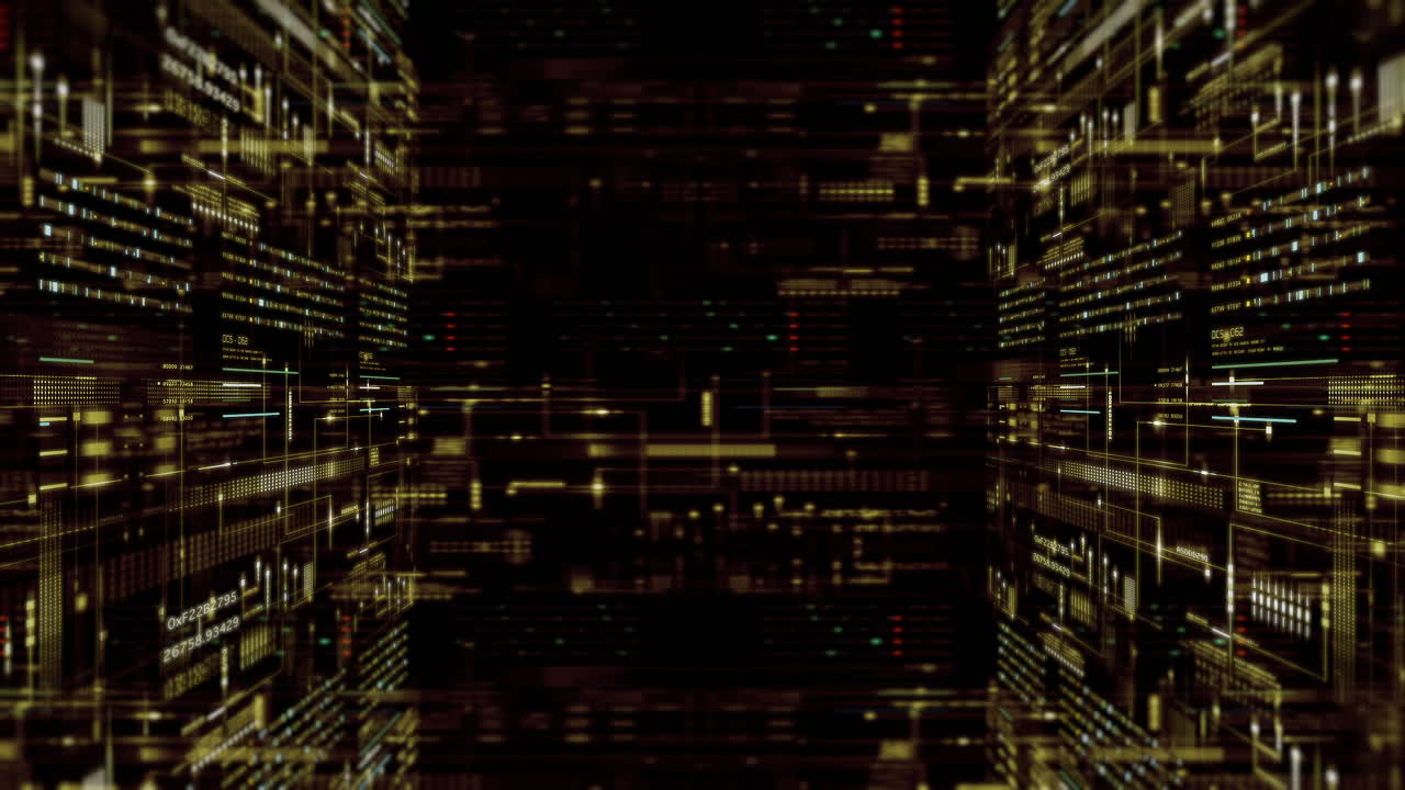 Digital Data Stream: Abstract Futuristic Technology Background