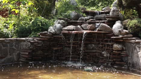 small garden waterfall feature