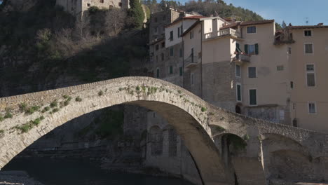 doria castle in dolceacqua and the old bridge