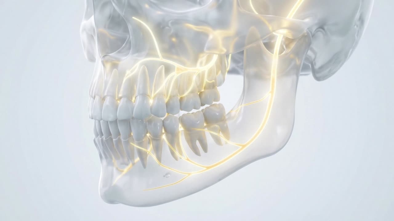 Medical Animation of Nerves in Human Jaw and Teeth
