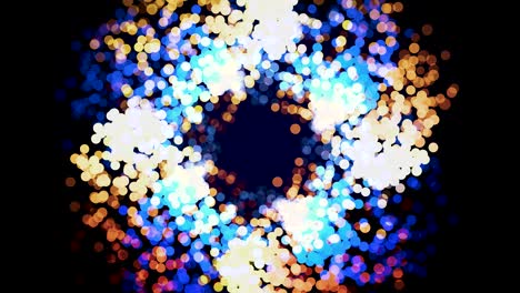 patrón circular abstractamente colorido