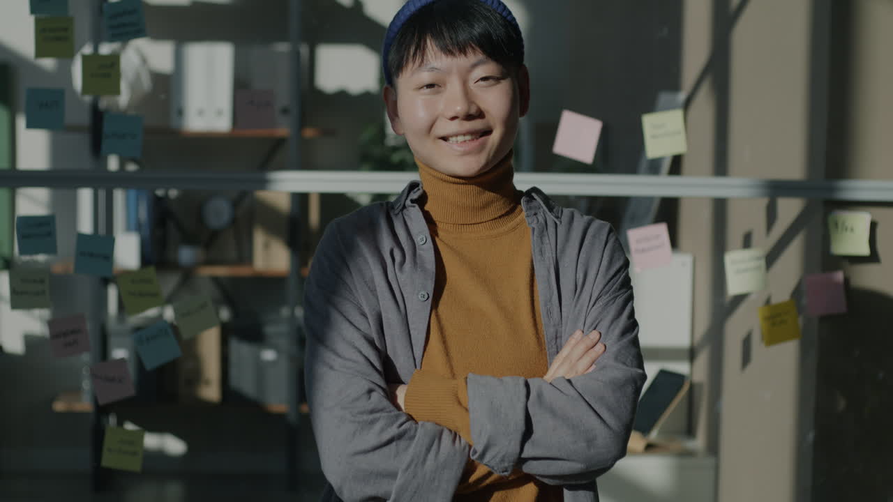 Asian Woman in Office Portrait