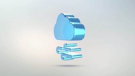 icono de pronóstico del tiempo, nube de vidrio transparente. símbolo giratorio nube y viento con canal alfa