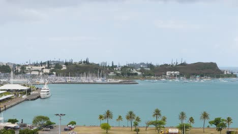 boats and yacht's in port moselle marina, nouméa, new caledonia