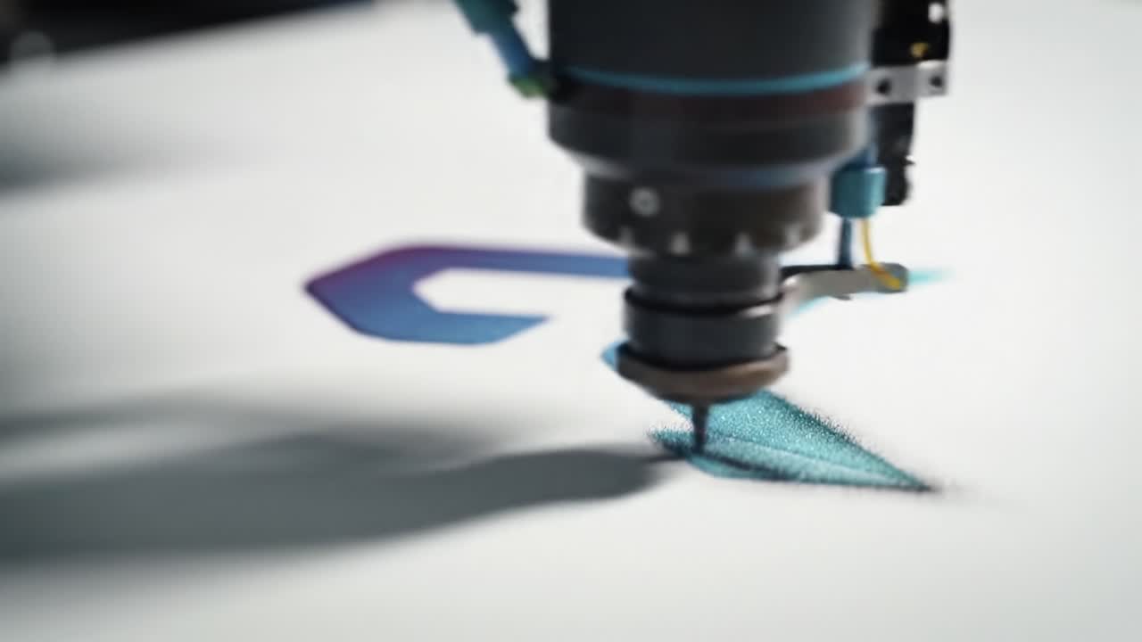 Innovative Mechanical Arm Creating Intricate Designs: A Close-Up of the Precision and Detail in Modern Artistry