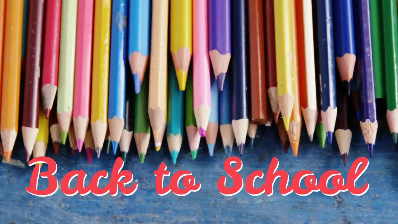 학교로 돌아가는 디지털 생성 비디오 4k