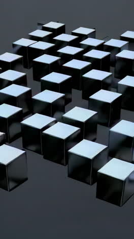 patrón geométrico abstracto de cubos negros