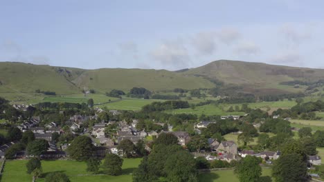 drone shot pulling away from castleton 01